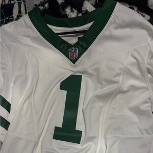 Men's New York Jets Ahmad Sauce Gardner Nike White F.U.S.E. Elite Jersey